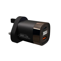 (贈品)EGO Brisk Cube 即時充電速度 2USB 充電器 黑/白隨機