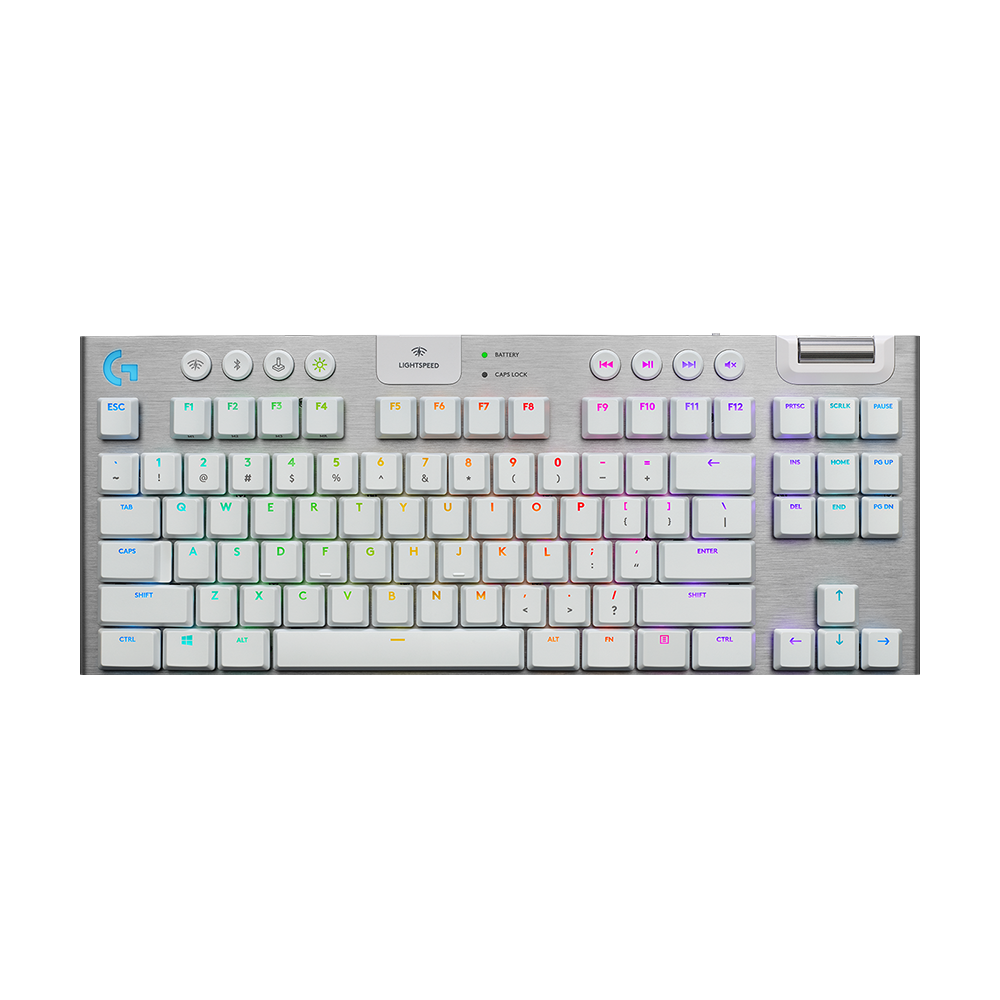 Logitech G913 TKL Lightspeed RGB 無線機械式鍵盤白色(GL Tactile 觸