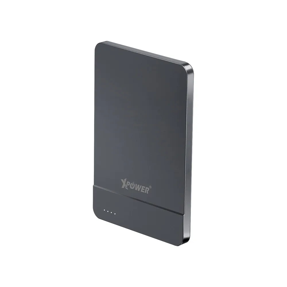 XPower M5J 2合1超薄鋁合金5000mAh 15W無線快充+20W PD移動電源(Grey)