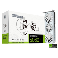 ZOTAC GAMING GeForce RTX5060Ti 月白 OC White Edition 16GB GDDR7 顯示卡