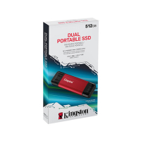 Kingston Dual Portable Solid-State Drive 雙介面行動固態硬碟(512GB)