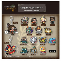 Monster Hunter Wilds ×大川bkub 大款壓克力鑰匙圈(01.獵人 希望套裝)