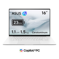 ASUS Zenbook S 16 16吋 3K OLED 觸控 (Ryzen AI 7 445+Radeon 880M+32GB+1TB+Win11 Home) 手提電腦(UM5606GA-SW76032WT)