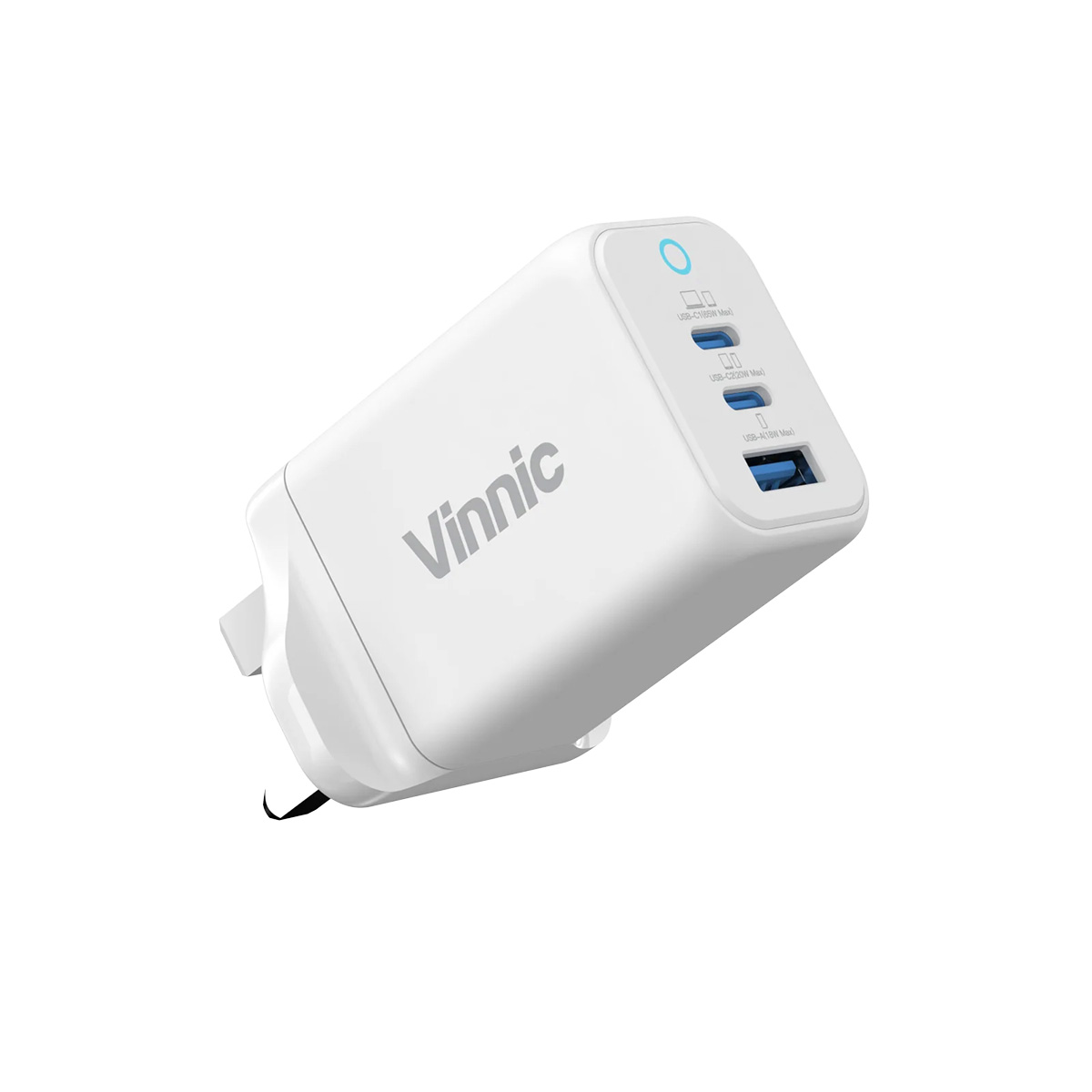 Vinnic FERNOW 65W PD QC GaN 充電器(白色)
