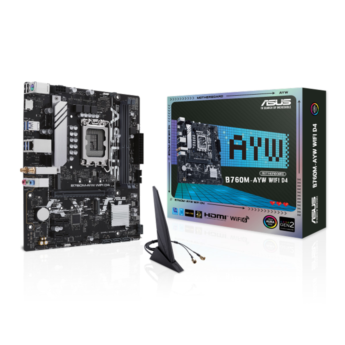 ASUS B760M-AYW WIFI D4 MATX主機板