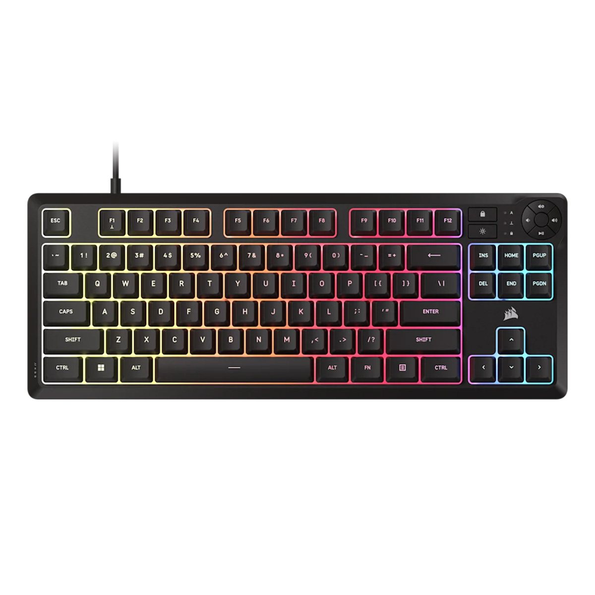 Corsair K55 CORE TKL RGB 薄膜式有線鍵盤