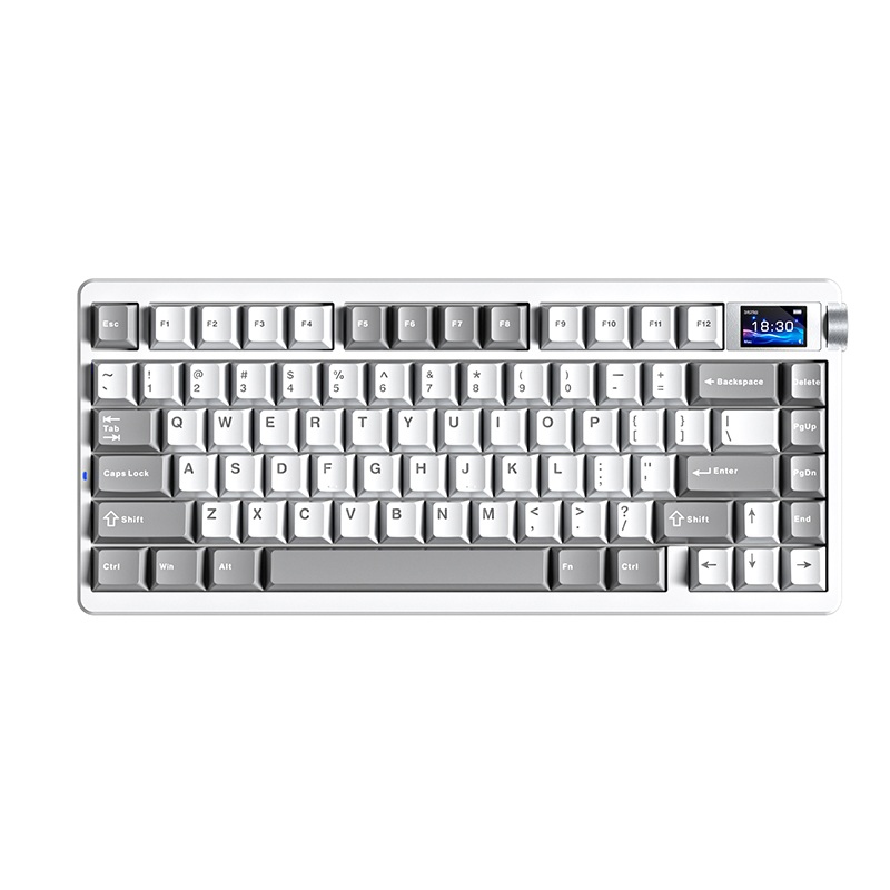 Aula NOVA 75 三模無線機械鍵盤(Star Vector軸-白灰鍵帽-白色)