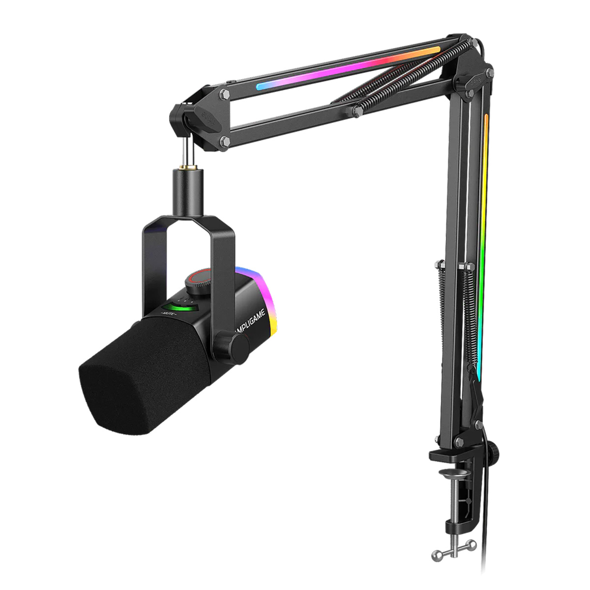 FIFINE AM8PROT 連RGB支架動圈式遊戲麥克風(黑色)