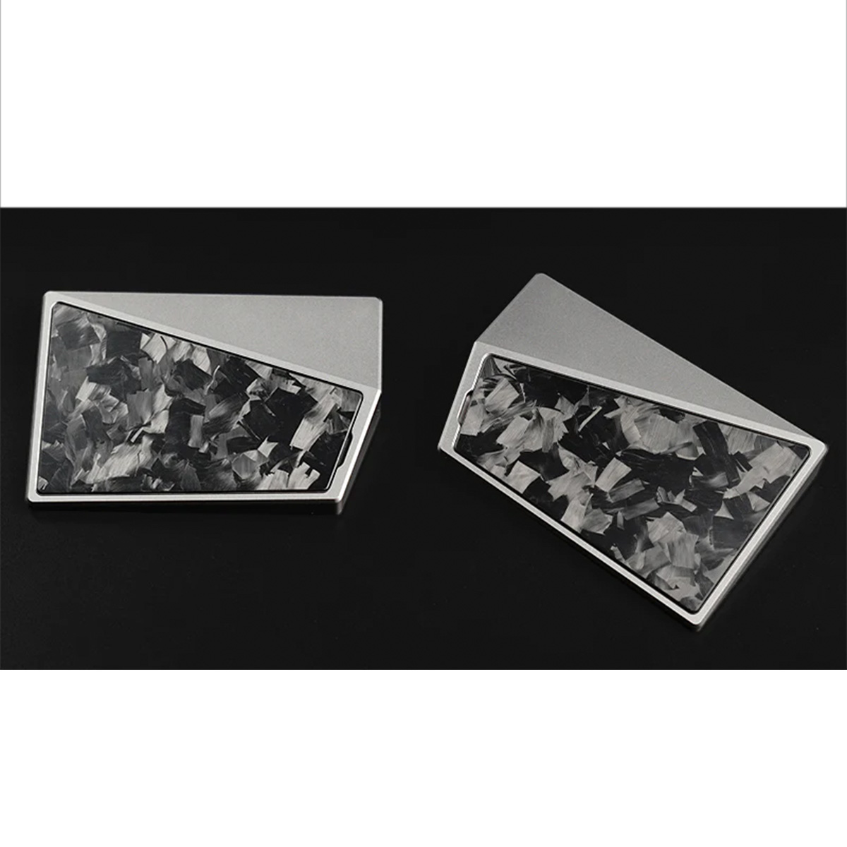 Luminkey 分體式鋁合金鍵盤腕托(陽極銀-鍛碳紋)