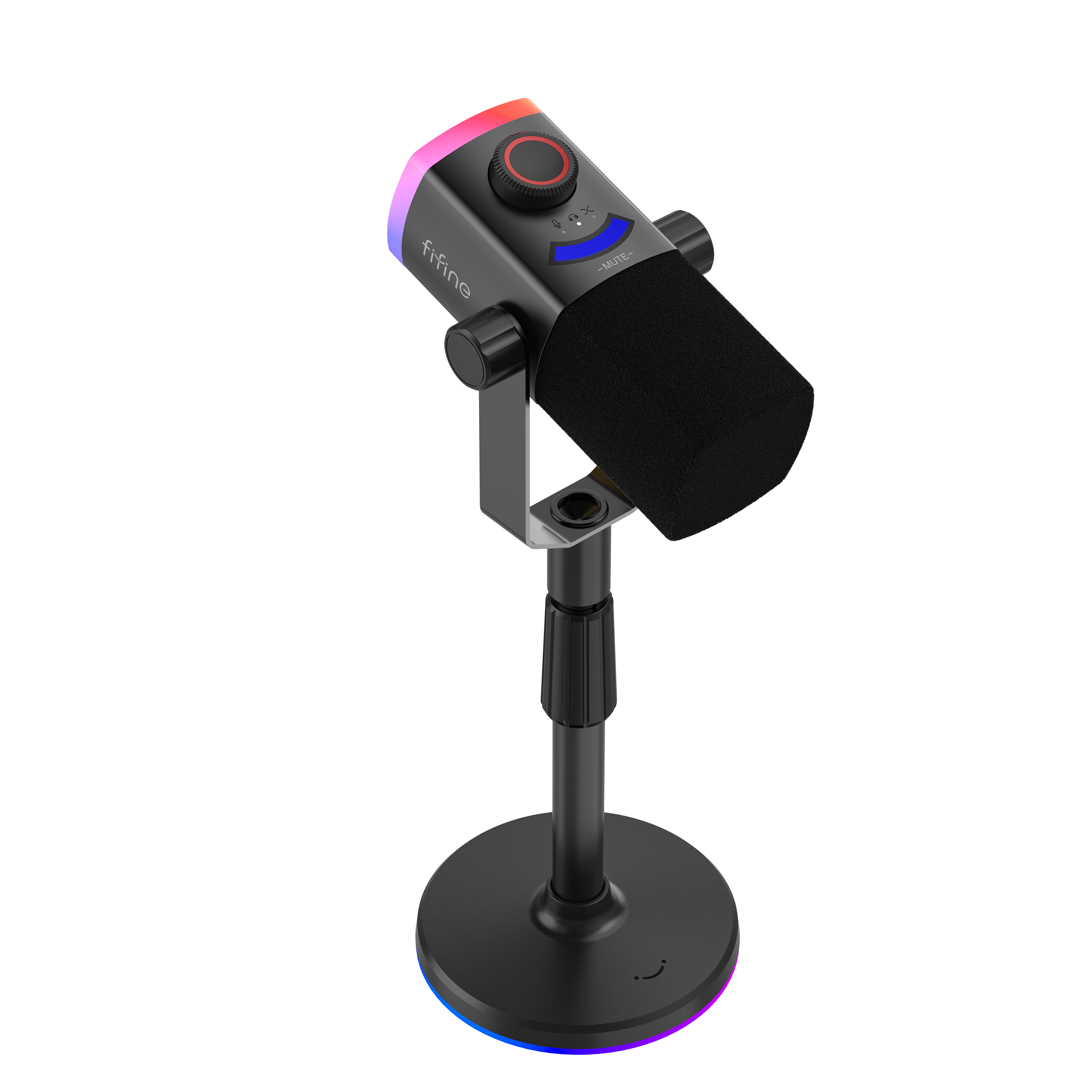 FIFINE AM8PROS 連底座動圈式遊戲麥克風(底座-黑色)