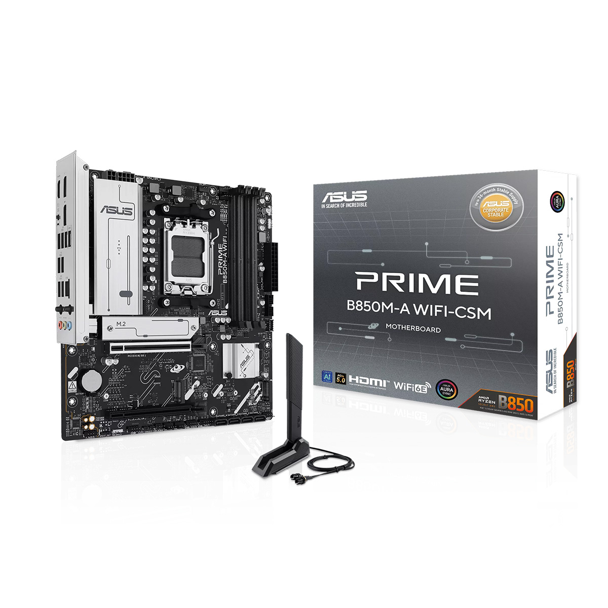 ASUS PRIME B850M-A WIFI-CSM mATX主機板