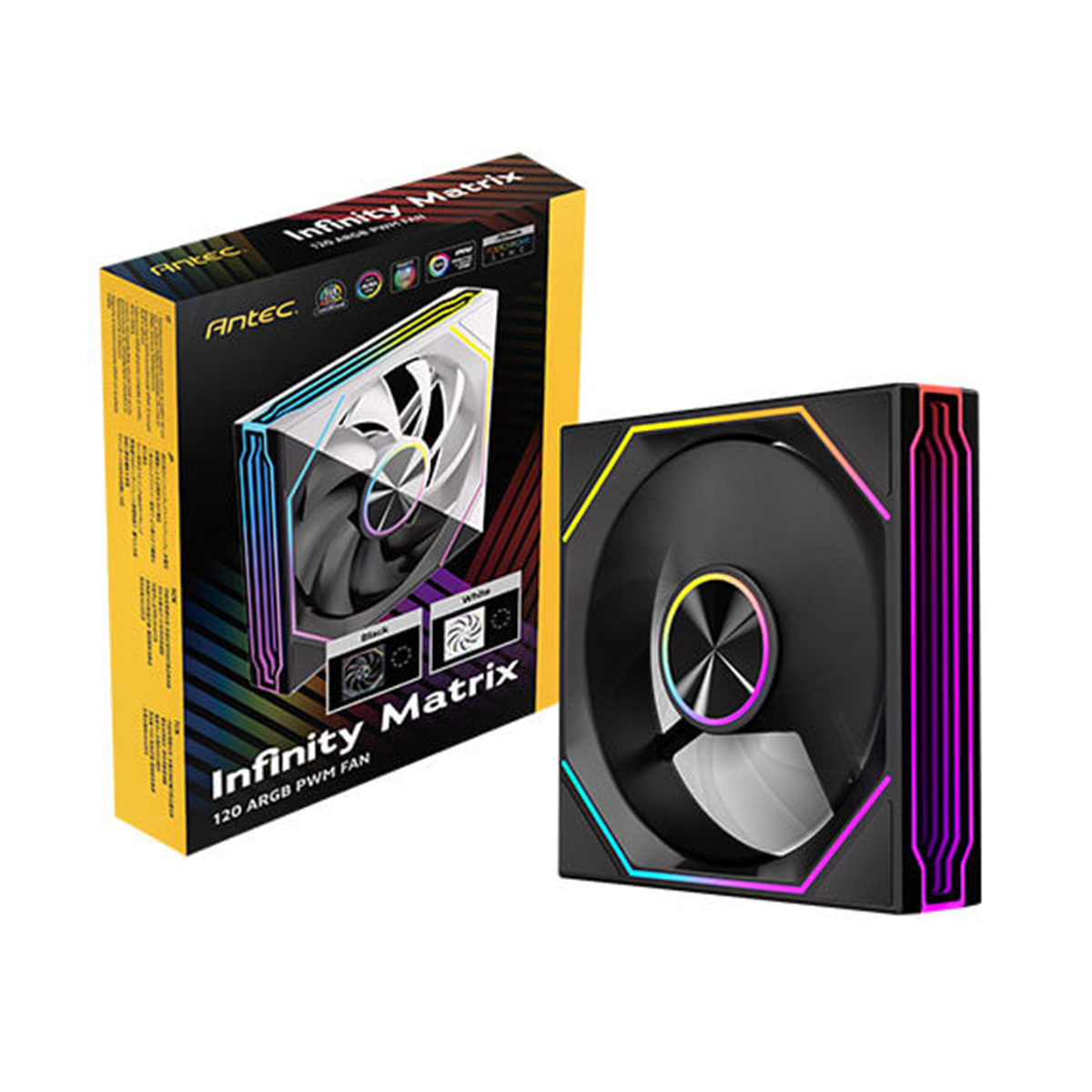 Antec Infinity Matrix 120 ARGB PWM 機箱風扇(黑色)