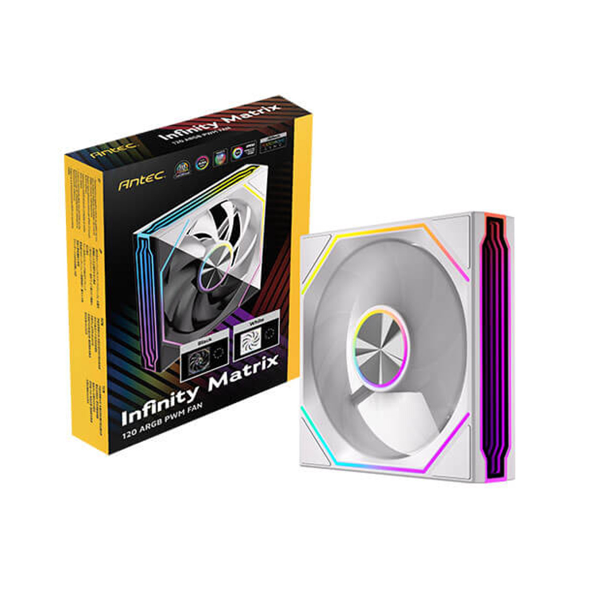 Antec Infinity Matrix 120 ARGB PWM 機箱風扇(白色)