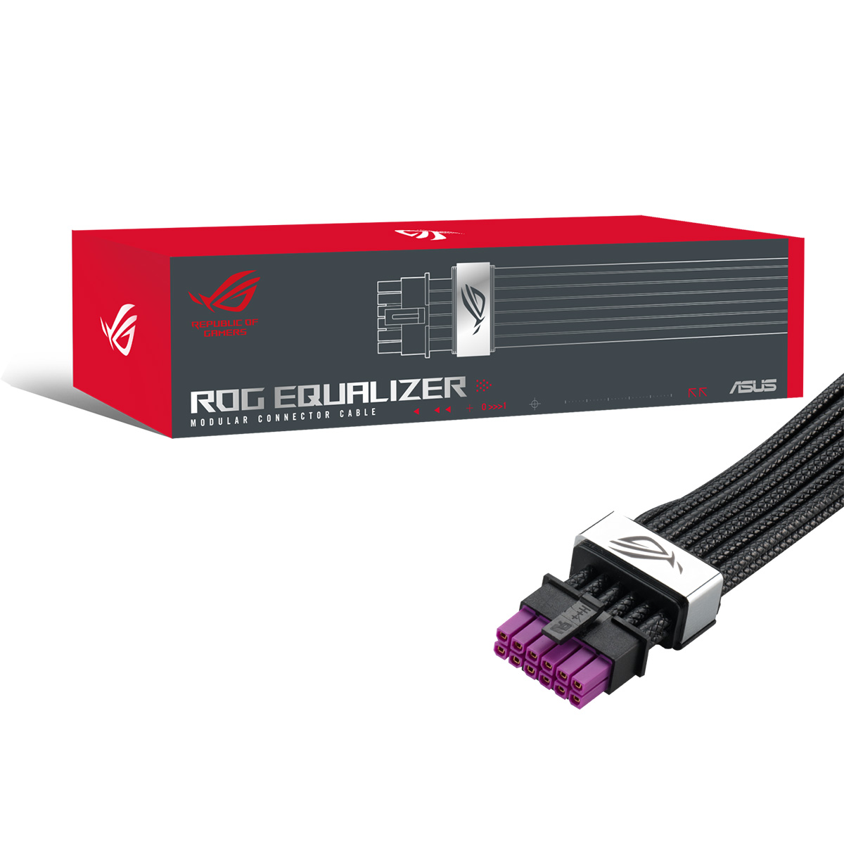 ASUS ROG Equalizer 12V-2x6 穩流電源線(黑色)