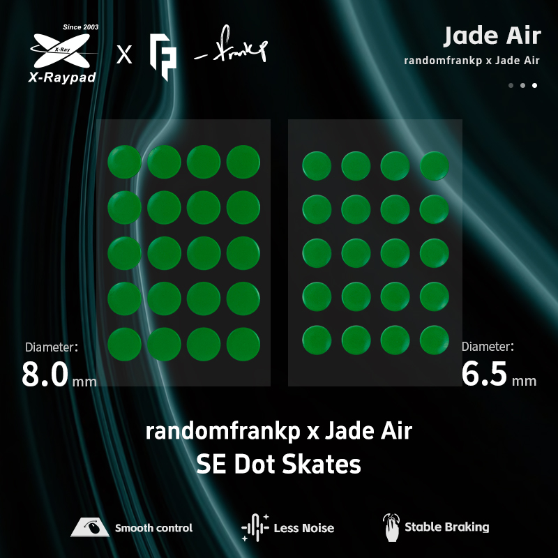 X-Raypad 通用滑鼠腳貼(Jade Air PTFE靜音版- RFP聯名版套裝)