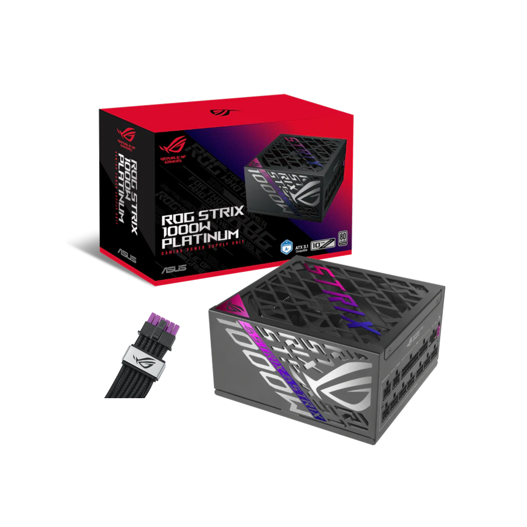 ASUS ROG STRIX Fully Modular PSU 電源供應器(黑色-1000W-80+ Platinum-ROG Equalizer)