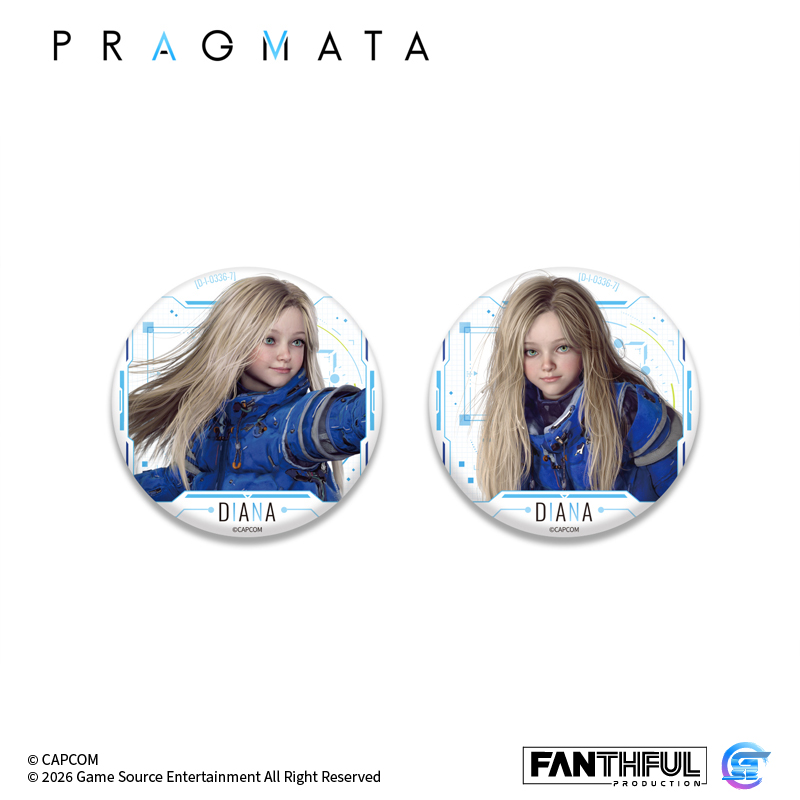 Fanthful《人機迷網》Pragmata 周邊(馬口鐵徽章套裝(2枚/套))