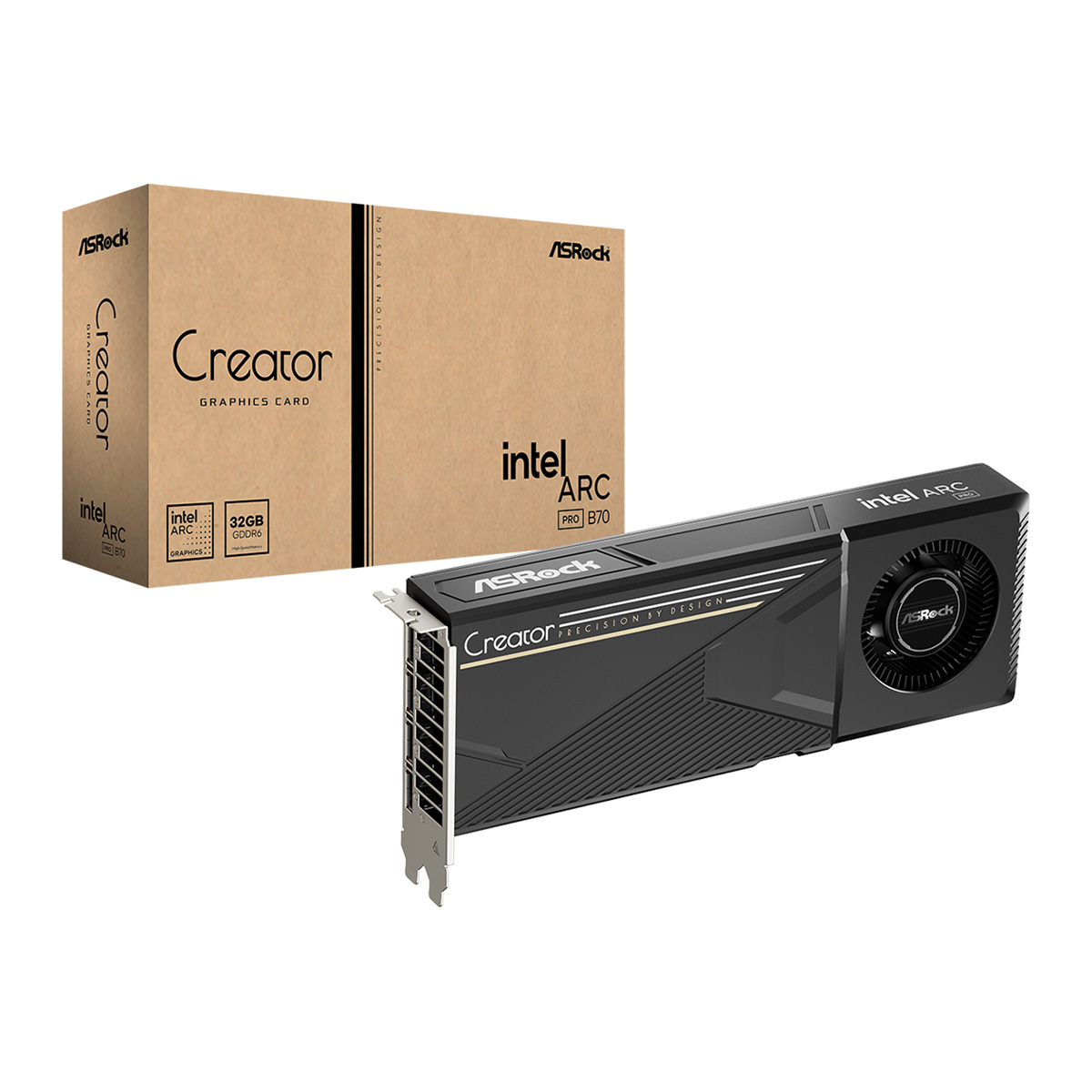AsRock Intel Arc Pro B70 Creator 32GB GDDR6 顯示卡