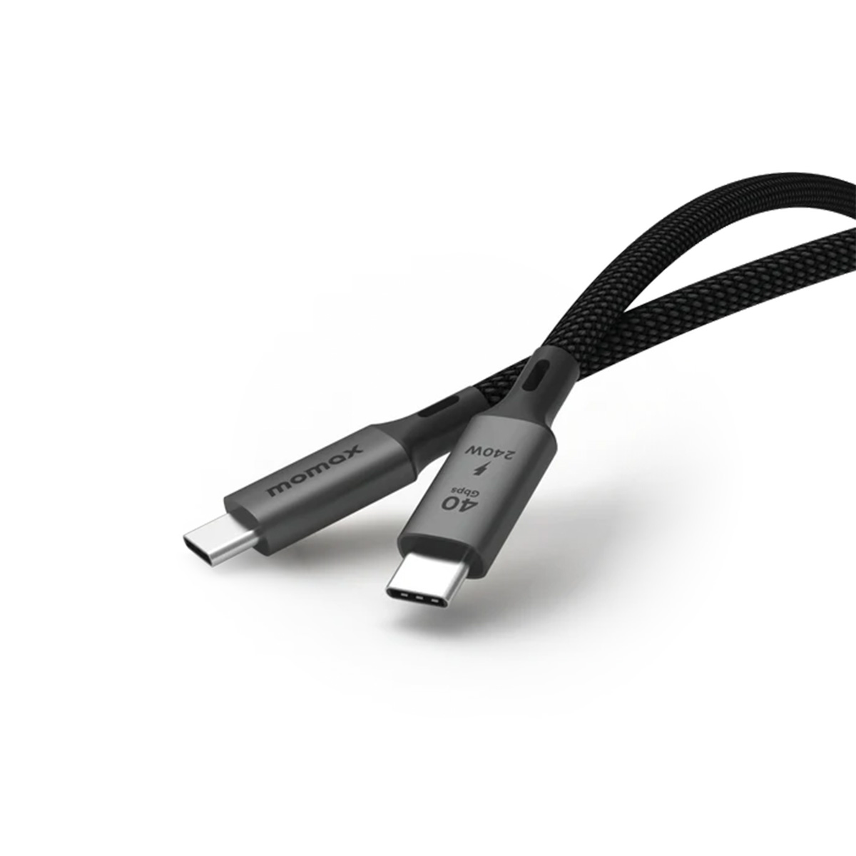 MOMAX Elite 240W USB-C USB4 40Gbps 1m連接線(DC39)(100cm-黑色)