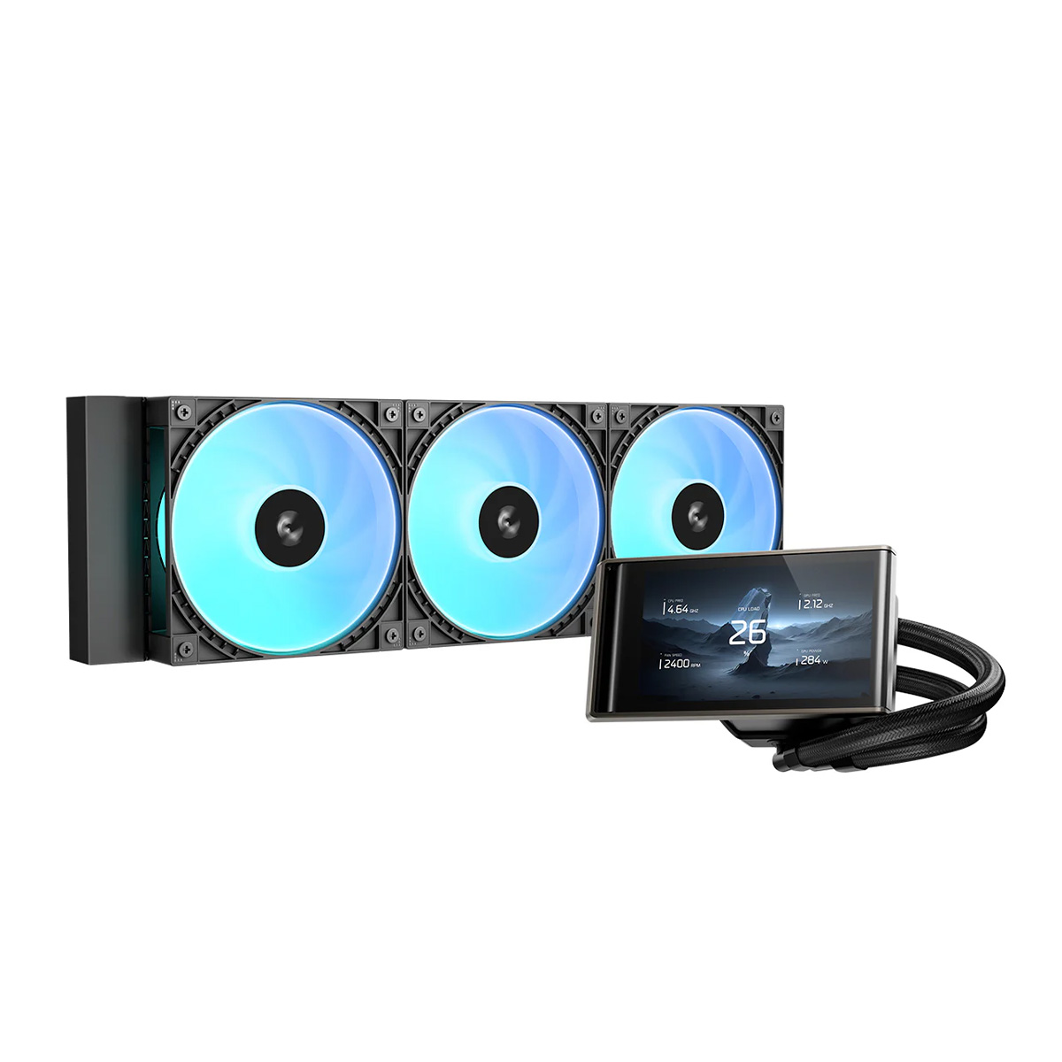 DEEPCOOL LT360 VISION ARGB 水冷散熱器(360mm-黑色)