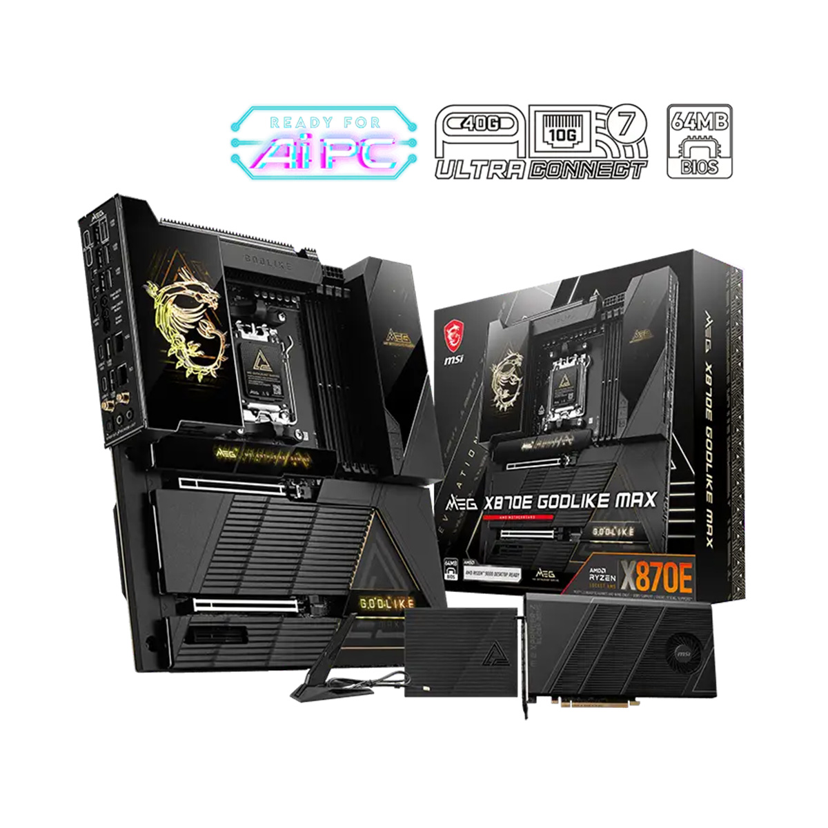 MSI Meg X870E Godlike Max 旗艦級E-ATX主機板