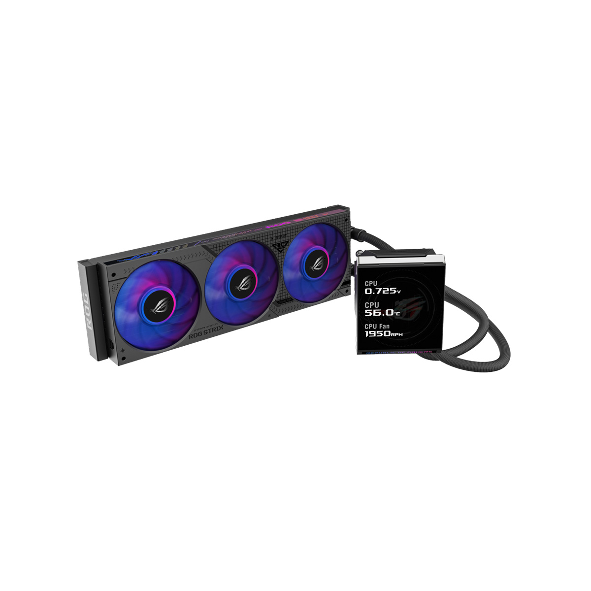 ASUS ROG Strix LC IV 360 ARGB LCD 水冷散熱器(黑色)