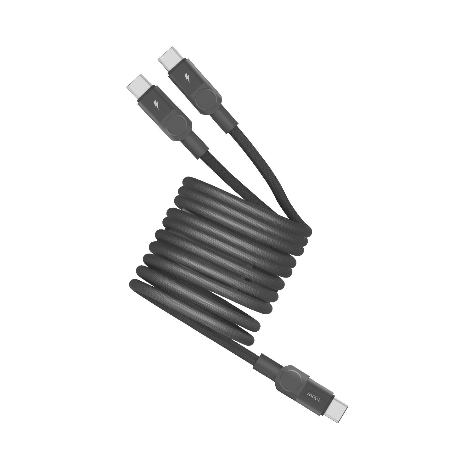 MOMAX Mag.link 100W USB-C to Dual USB-C 磁吸連接線(DC56)(200cm-黑色)