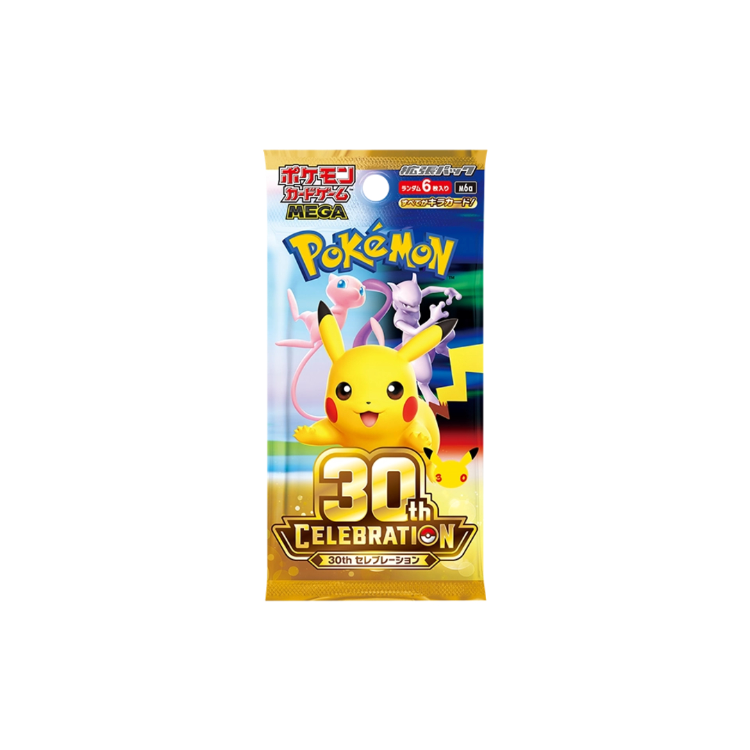 【日版】Pokemon TCG 寶可夢卡牌遊戲 日文版 MEGA超級進化(M6A-30th CELEBRATION-擴充包-1盒)