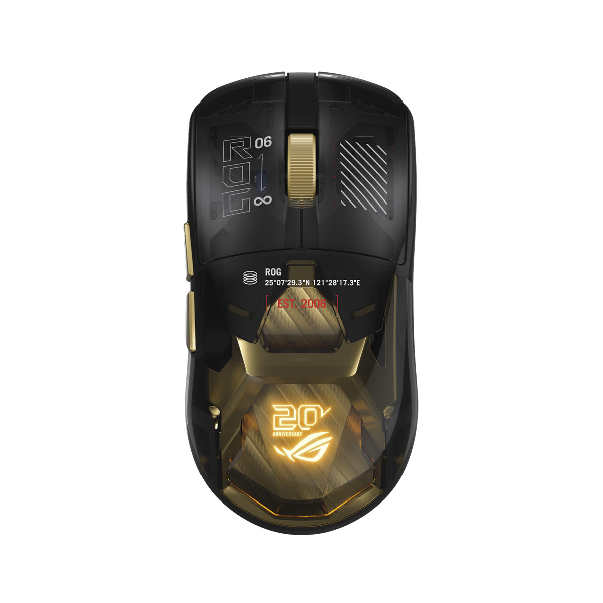 ASUS ROG Harpe II Extreme Edition 20 三模無線電競滑鼠(20周年紀念版)