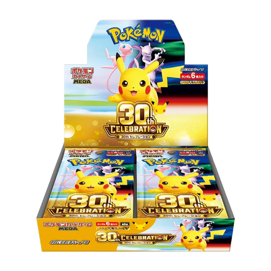 【日版】Pokemon TCG 寶可夢卡牌遊戲 日文版 MEGA超級進化(M6A-30th CELEBRATION-擴充包-1盒)