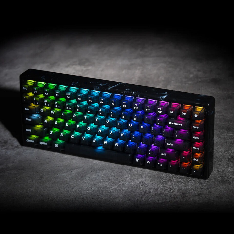 Keychron K2 HE (K2H-F1R) QMK 三模無線磁軸鍵盤(特別版-Resin Edition)