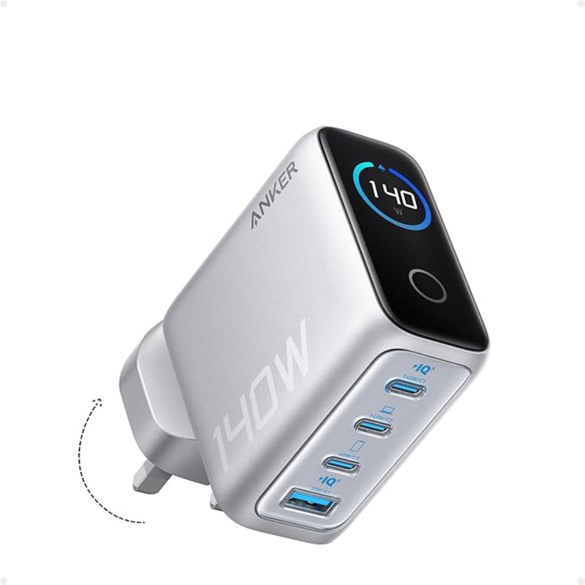 Anker Charger 140W 3C埠GaN多功能快充充電器 (B2697)(Silver)