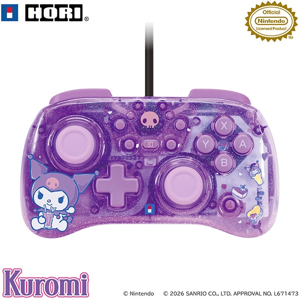 HORI 有線控制器 TURBO 迷你版 For Nintendo Switch 2 (NSX-233A)(KUROMI)