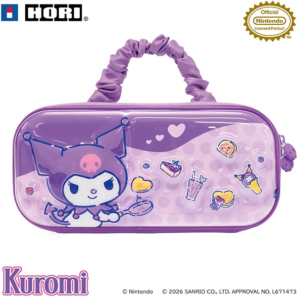 HORI 立體硬質收納包 For Nintendo Switch 2 (NSX-235A)(KUROMI)