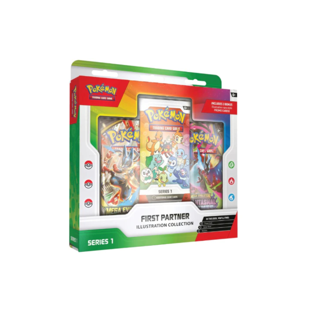 【美版】Pokemon TCG 寶可夢卡牌遊戲 美版 MEGA超級進化(First Partner Illustration Collection-Series 1)