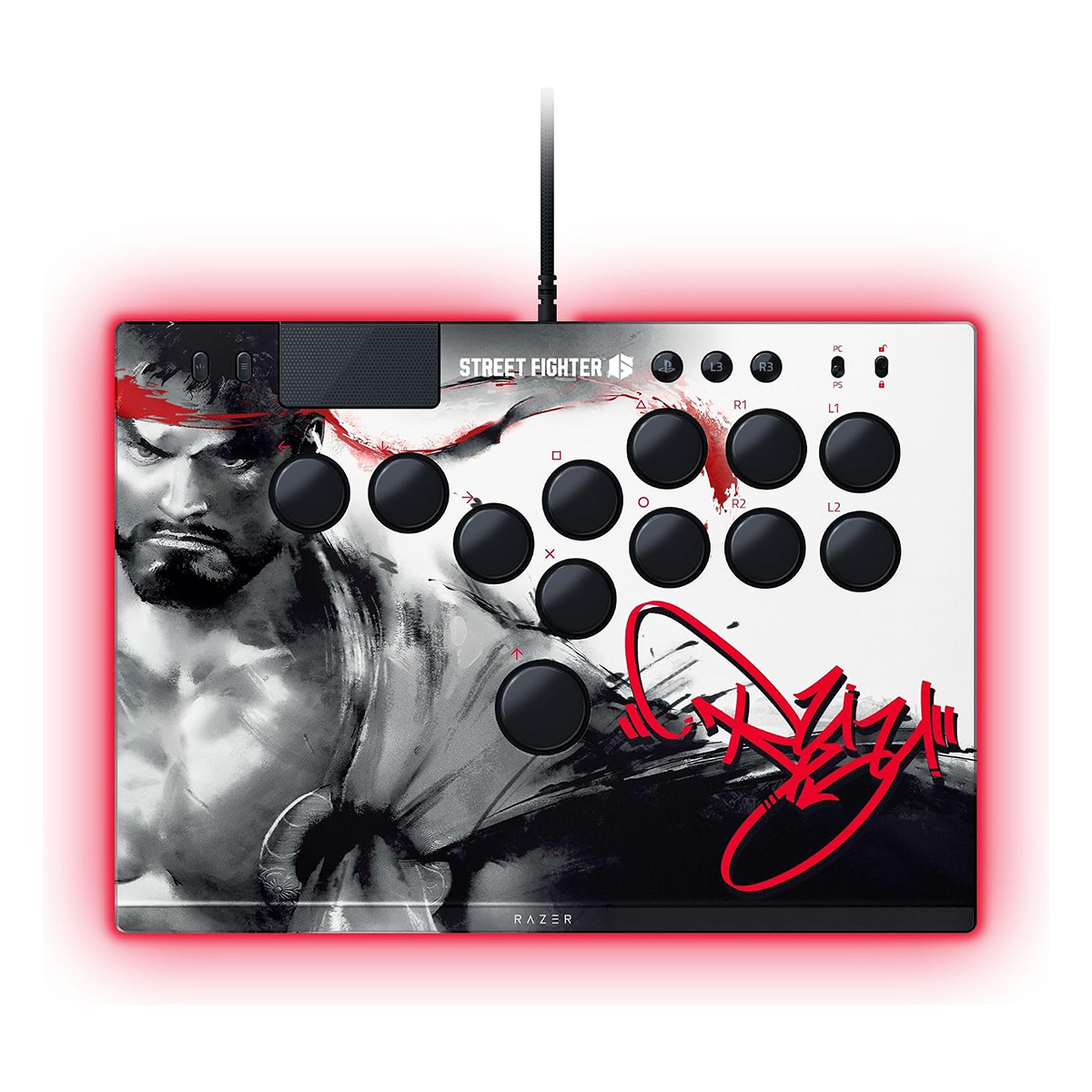 Razer Kitsune 適用於 PS5/PC 全光軸按鈕 街機控制器(SF6 Ryu Edition)