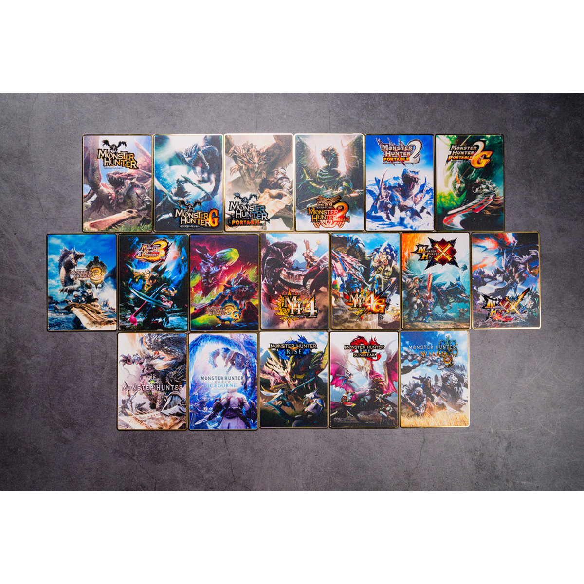 MONSTER HUNTER 魔物獵人 金屬卡牌 共 18款 (包裝-1入)