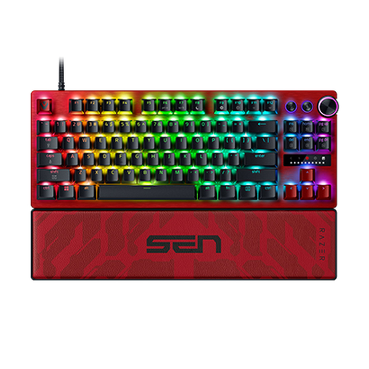 Razer Huntsman V3 Pro Tenkeyless 8KHz 無數字鍵類比式光學電競鍵盤(Sentinel特別版)