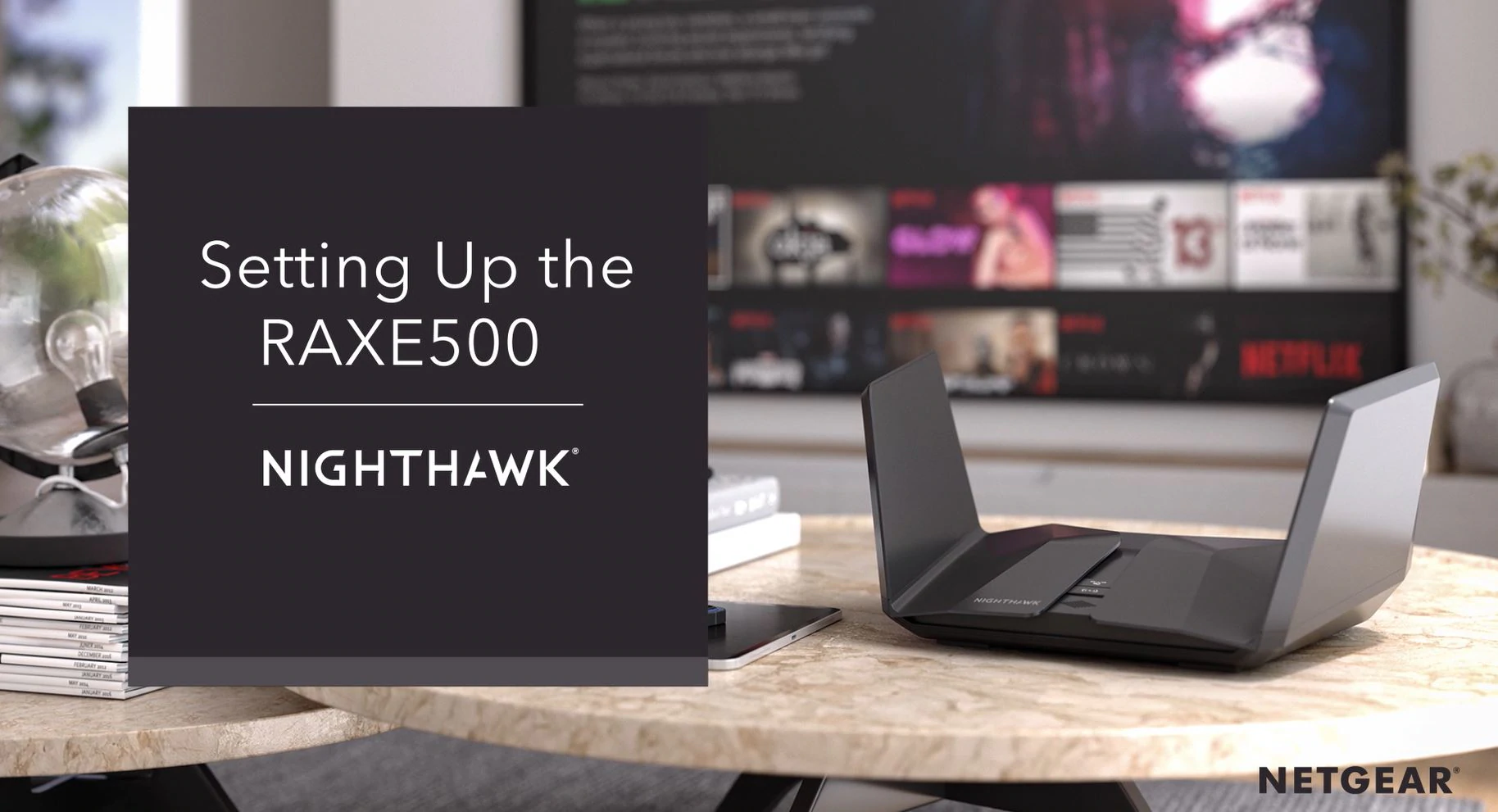 Netgear - Nighthawk Raxe450 Axe10000 Wi-fi 6e Router Netgear Nighthawk RAXE500 AXE11000 旗艦三頻 WiFi 6E 路由器(RAXE500) - 2000Fun