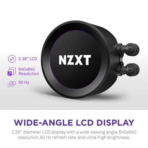 NZXT 恩傑Kraken 360 RGB 液晶水冷360mm 一體式水冷散熱器(核心扇