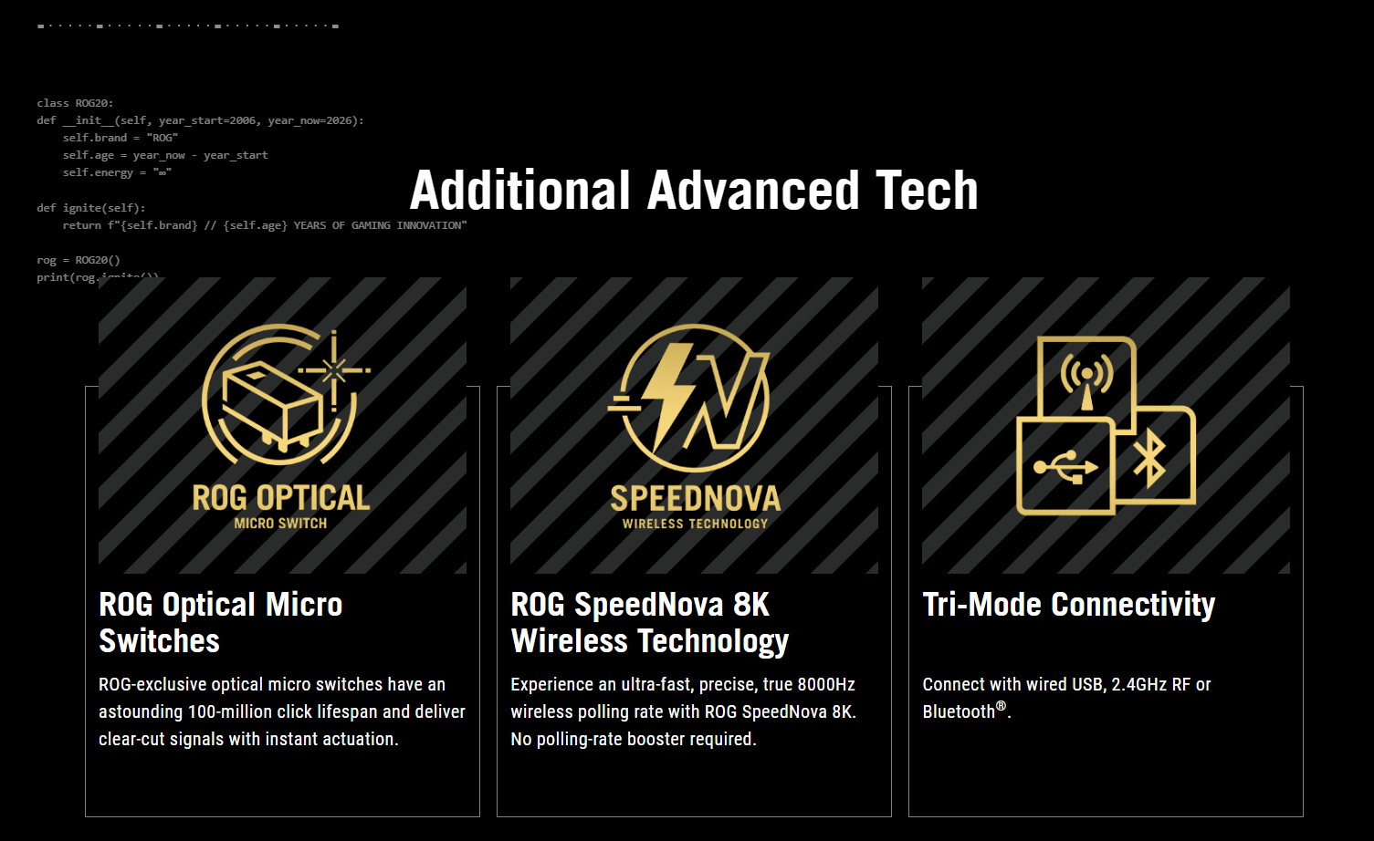 Additional Advanced Tech
