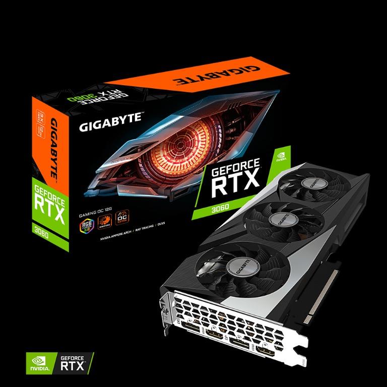 Gigabyte GeForce RTX3060 Gaming OC 12G 顯示卡(GV-N3060GAMING OC