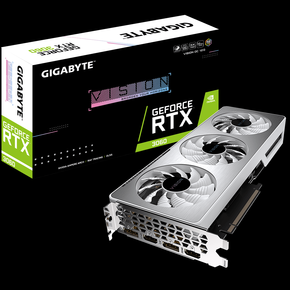 Gigabyte GeForce RTX3060 VISION OC 12G 顯示卡(GV-N3060VISION OC