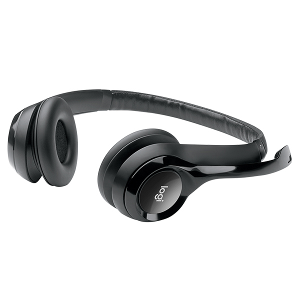 Logitech H390 USB 有線耳機連麥克風(石墨灰)