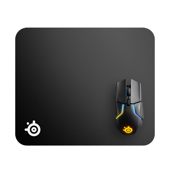 SteelSeries QcK 布質滑鼠墊(63004)(M-黑色)