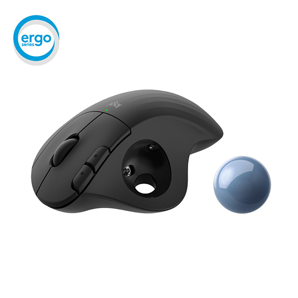Logitech ERGO M575 藍牙無線軌跡球滑鼠(石墨灰)