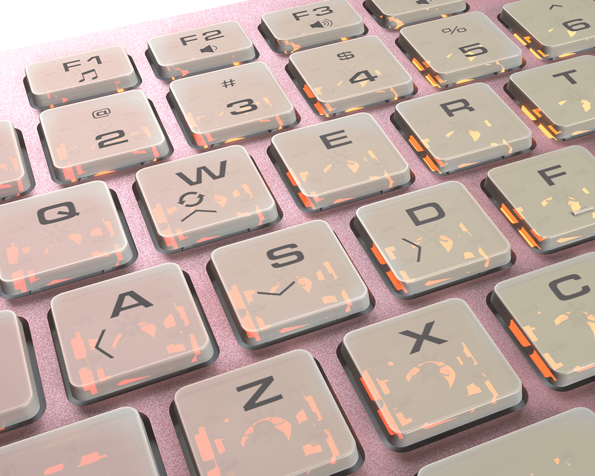 Cougar Vantar AX Pink 全鋁CNC剪刀腳RGB薄膜式鍵盤