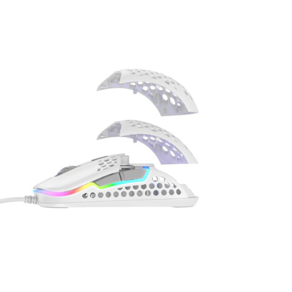 XTRFY M42 RGB 輕量級遊戲滑鼠(白)