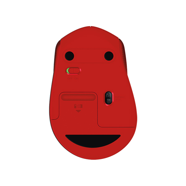 Logitech M331 SILENT PLUS 靜音無線滑鼠(紅)