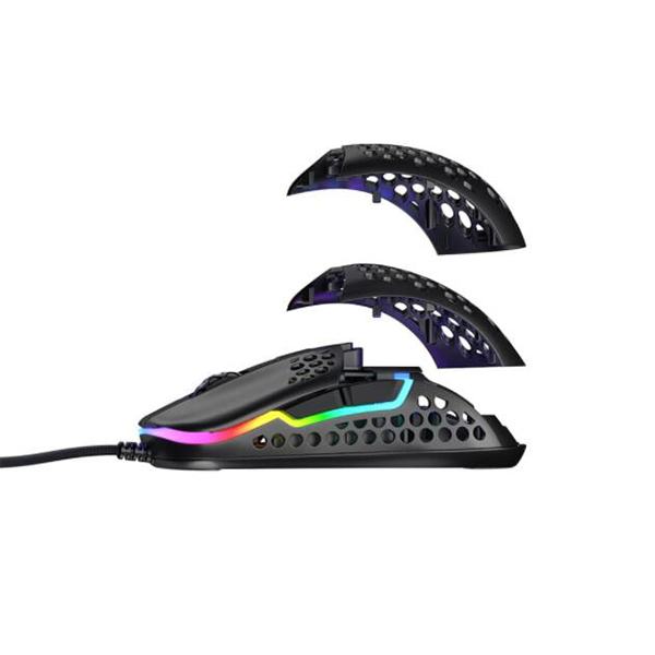 XTRFY M42 RGB 輕量級遊戲滑鼠(黑)
